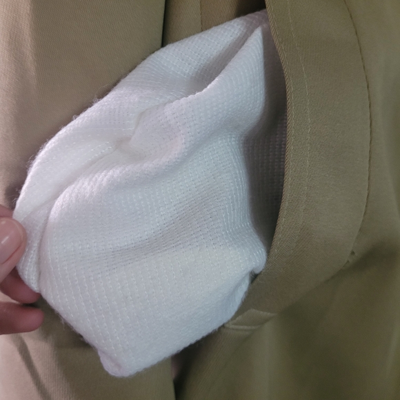 Sears Vintage Tan Trench Coat with Brown Faux Fur Collar - Picture 3 of 11